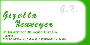gizella neumeyer business card